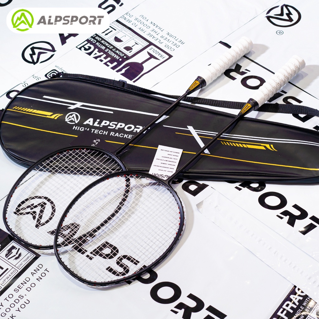 Bộ 2 Vợt Cầu Lông ALP XHP 6U 72g G4 T700 100% Carbon 30Lbs Siêu Nhẹ Chất Lượng Cao