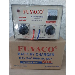 Máy sạc fuyaco 50a chuyên dùng cho bình ắc quy 12v-24v-36v, sạc được ắc quy từ 3.5ah đến 220ah