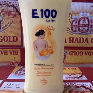 SỮA TẮM E100 SILKY vàng 1,2ML và 800ML