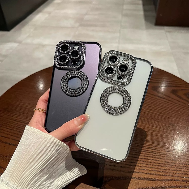 Ốp Điện Thoại Trong Suốt Chống Sốc In logo apple Sang Trọng Cho iphone 14 pro max 14 plus 13 12 11 pro max