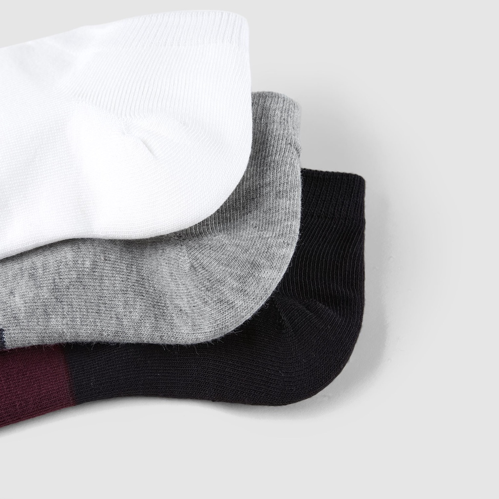 HLA - Bộ Ba Đôi Vớ Nam cao cấp Micro-elastic Breathable Soft Socks