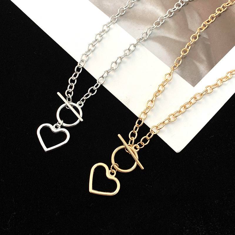 Vòng cổ Hình Trái Tim Phong Cách Hip Hop Thời Trang Cho Nữ