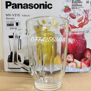 Cốc sinh tố máy xay panasonic mx-v310 mx-v300 1,5l thuỷ tinh