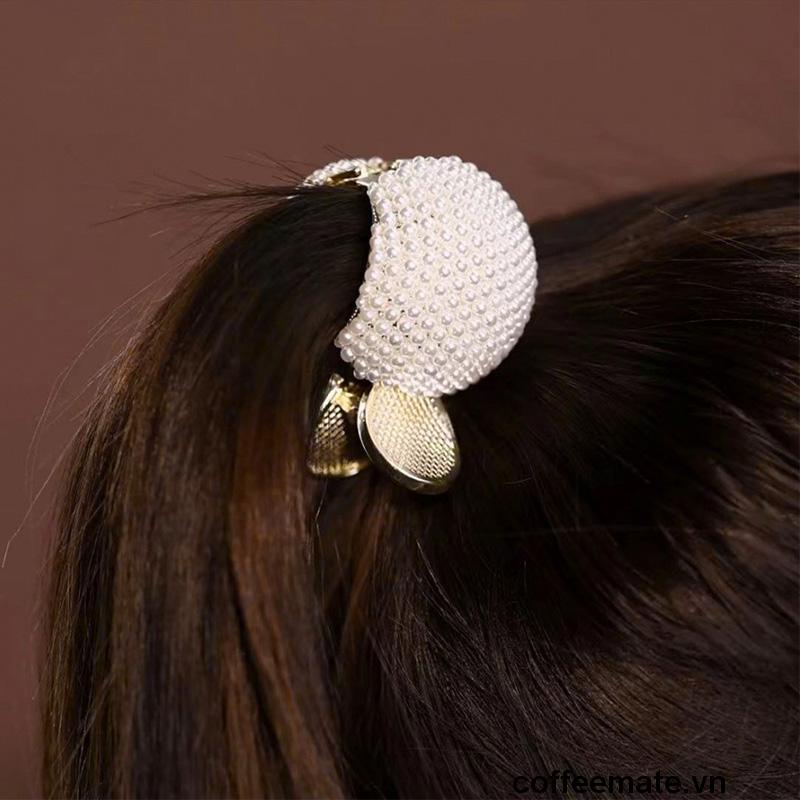 (MớI) Kẹp Tóc Đính Đá Cố Định Tóc Đuôi Ngựa Kim LoạI Thời Trang Dành Cho Nữ