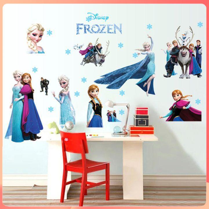 Decal Dán Tường Cho Bé, Decal Công Chúa Elsa