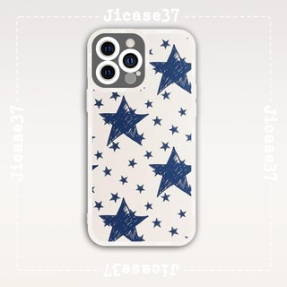 Ốp lưng iphone và samsung xiaomi oppo cạnh vuông Jicase Tranh Vẽ Họa Tiết Ngôi Sao Star Pattern 