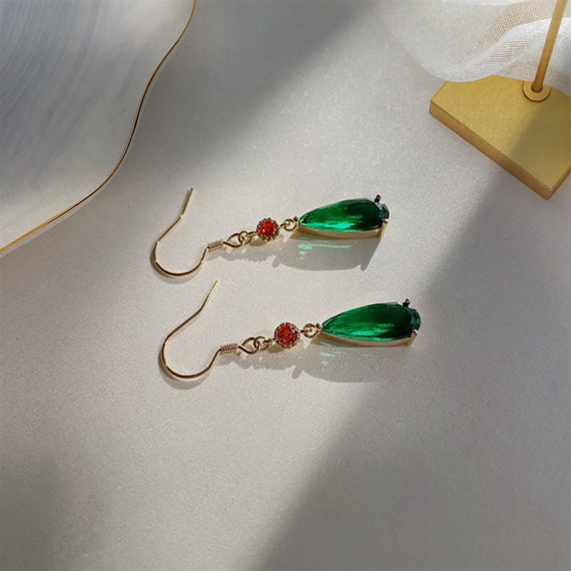 Hoa Tai Dáng Dài Màu Xanh Lá Hóa Trang Lâu Đài Anime Howl Làm Quà Tặng Cho Nữ