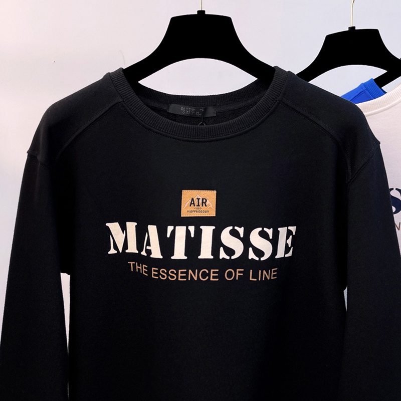 NRVP Áo kiểu phong cách thể thao tay dài có in chữ thời trang cho nữ