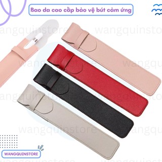 Bao da chống sốc bảo vệ bút chống sốc gen 1 và gen 2 Da PU có nắp đậy bút cảm ứng cao cấp đủ màu