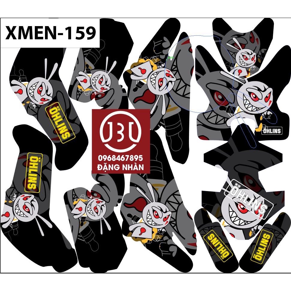 tem trùm xe điện xmen 159 MẪU MÃ LUÔN HOT