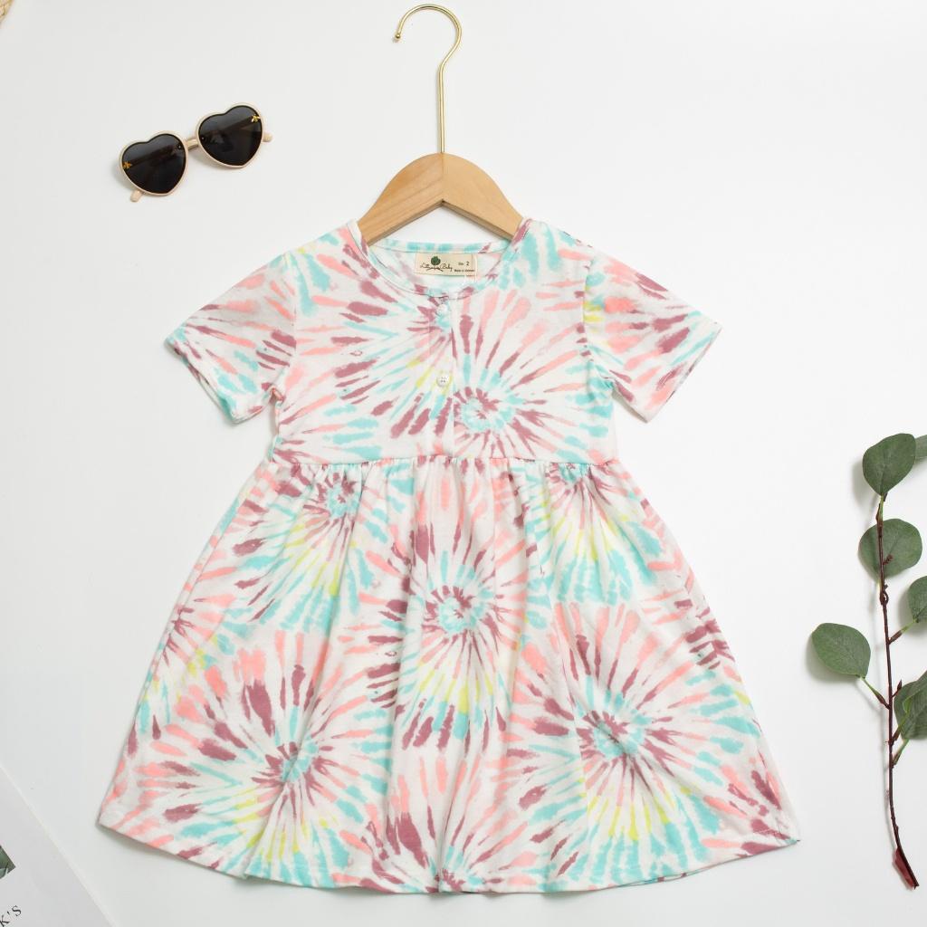 Váy bé gái chất cotton, đầm bé gái size 2-12 tuổi, đầm trẻ em SUNKIDS1 có nhiều màu