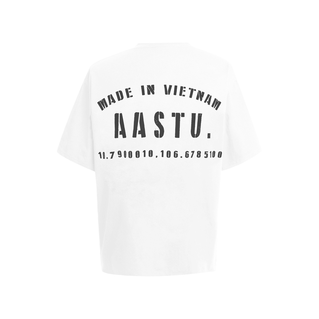 ÁO THUN AA STU IN LOGO VINTAGE - AA STU BOXY VINTAGE LOGO - BLACK ; WHITE // Aastudio