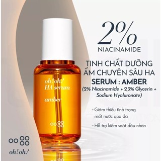 Tinh chất dưỡng ẩm chuyên sâu oh!oh! ha serum : amber