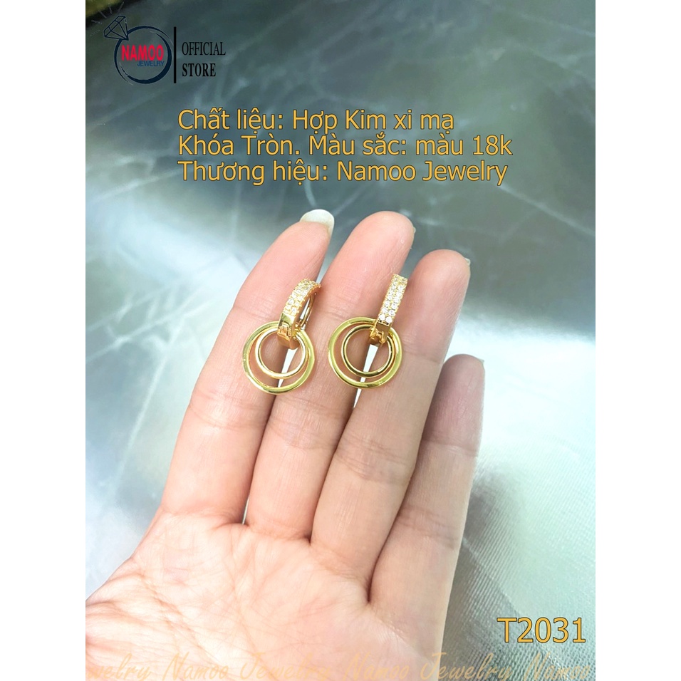 Khuyên Tai Dạng Tròn Cực Kỳ Xinh Đẹp Cho Các Bạn Nữ T2031 Namoo Jewelry