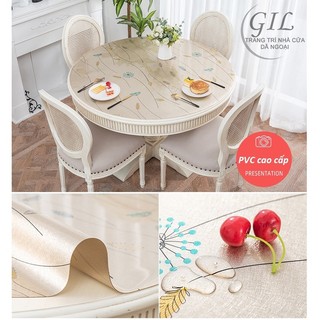 khăn trải bàn tròn pvc