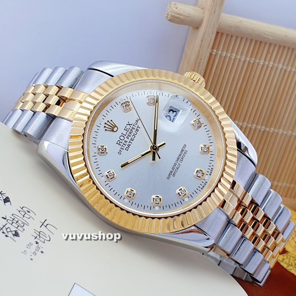 Đồng hồ nam Rolex Oyster - Kính sapphire, Máy pin