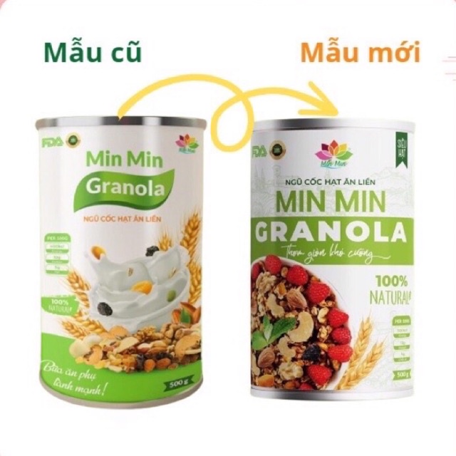 NGŨ CỐC HẠT ĂN LIỀN MIN MIN GRANOLA