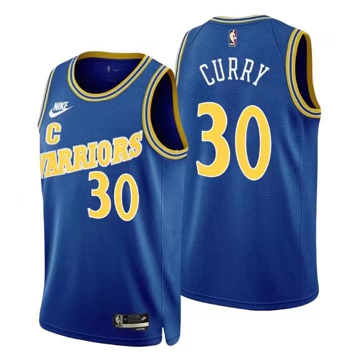 Áo đấu nam Stephen Curry Royal Golden State Warriors