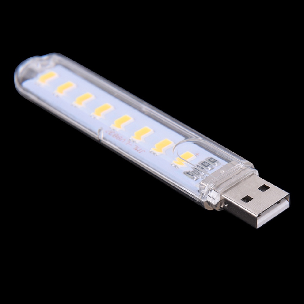 Đèn LED USB Mini 5V 8 Bóng Di Động Ánh Sáng Ban Đêm Cho Máy Tính