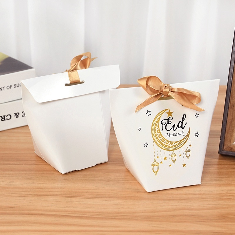 Túi Giấy Đựng Bánh Kẹo Trang Trí Tiệc Tùng Lễ Hội Eid Ramadan Gấp Gọn Tinh Tế Dành Cho Trẻ Em