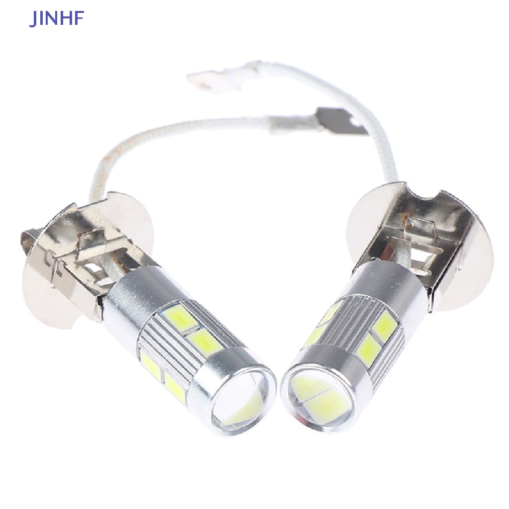 JINHF Set 2 Bóng Đèn LED H3 50W 6000K Ánh Sáng Trắng Dành Cho Ô Tô