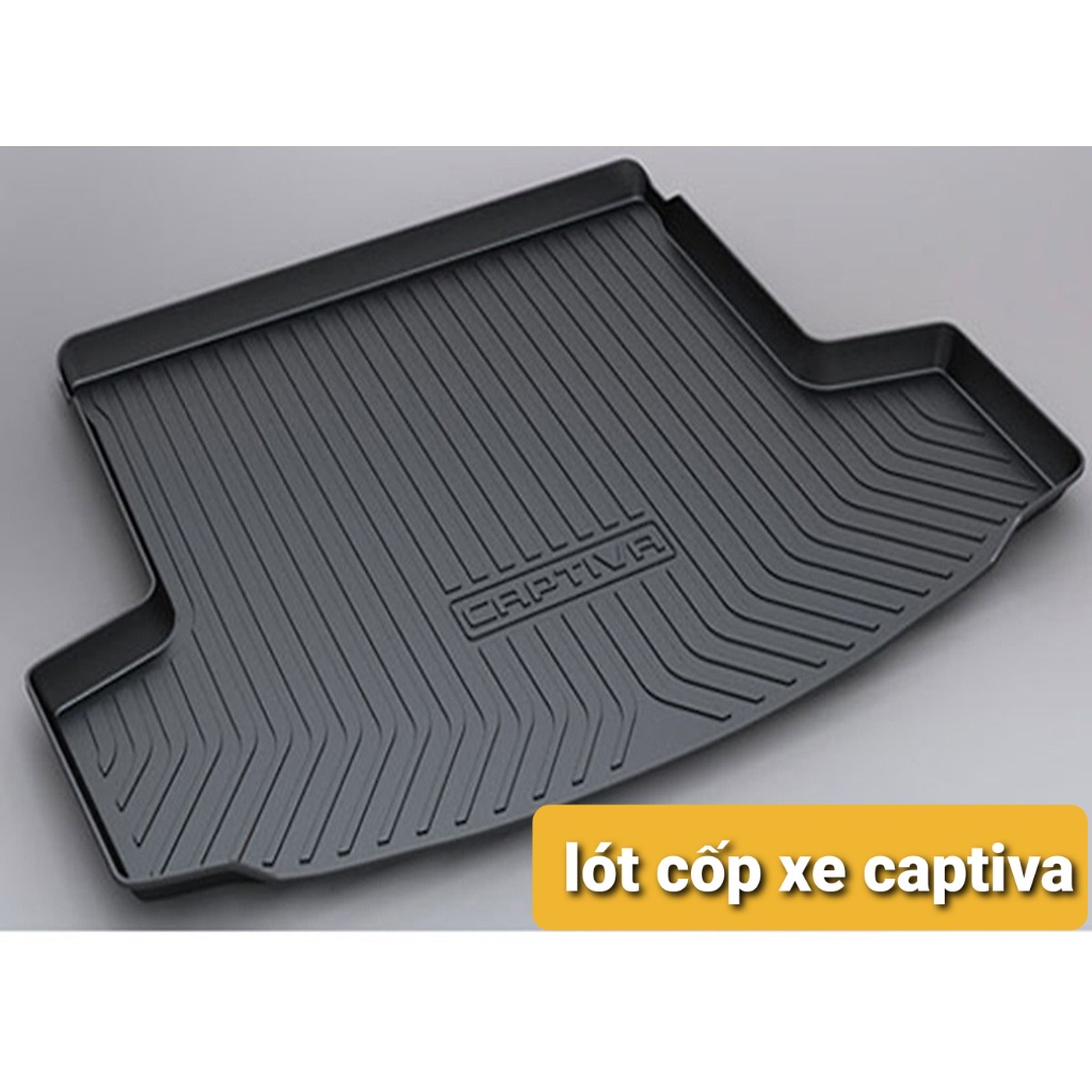 Lót cốp nhựa dẻo TPO xe Chevrolet Captiva đời 2007- 2019, 2020 không mùi, không thấm nước, dễ lau chùi