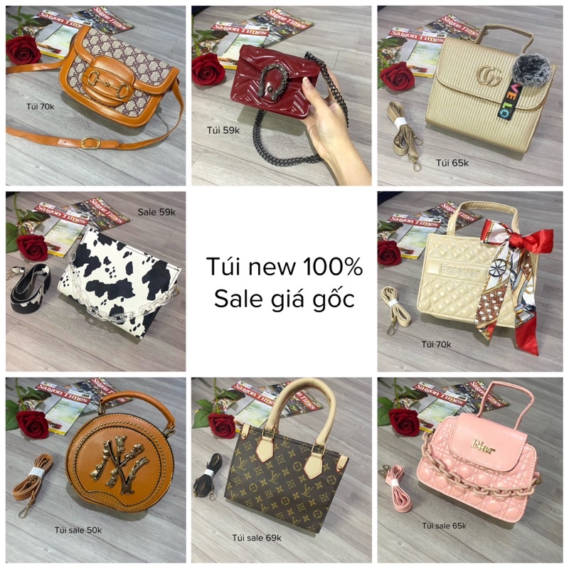 TÚI NEW 100%- THANH LÝ NGHỈ BÁN- HÌNH THẬT SHOP CHỤP
