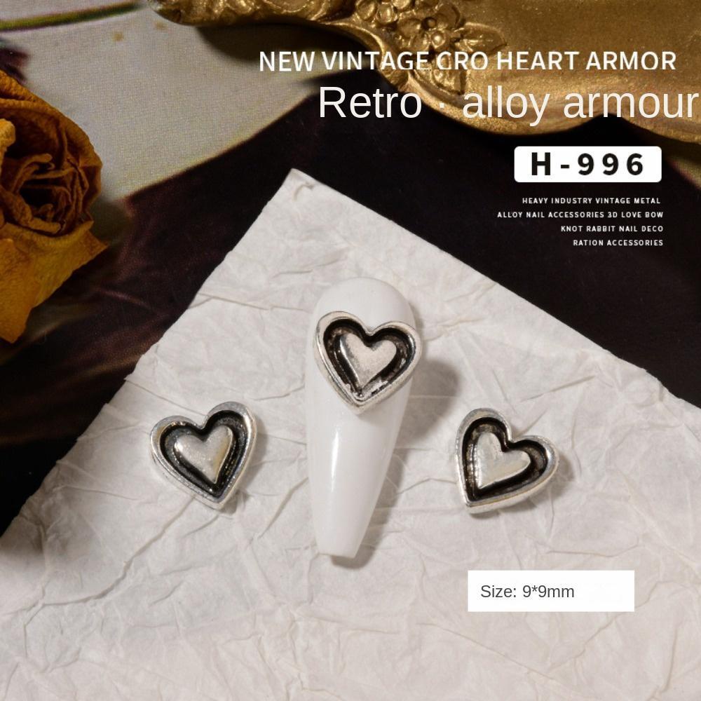 Phụ Kiện Trang Trí Móng Tay 3D Bằng Kim Loại Xinh Xắn