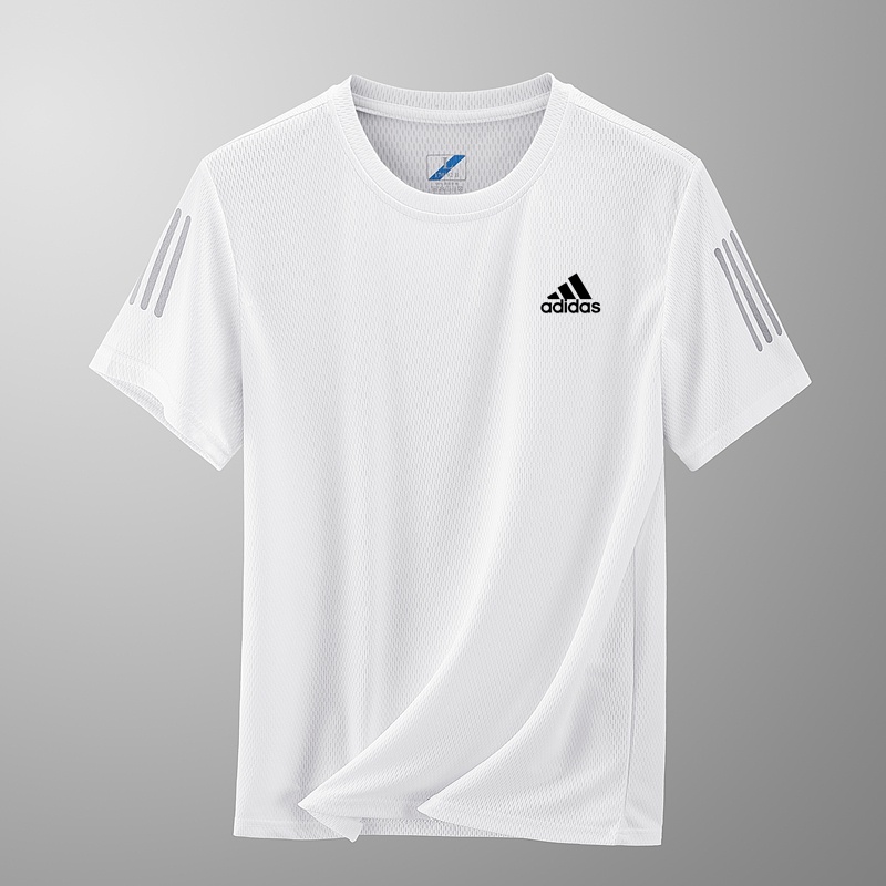 Áo Thun Thể Thao Adidas 100% Chính Hãng Chất Lụa Lạnh Thoáng Khí Nhanh Khô Cho Nam