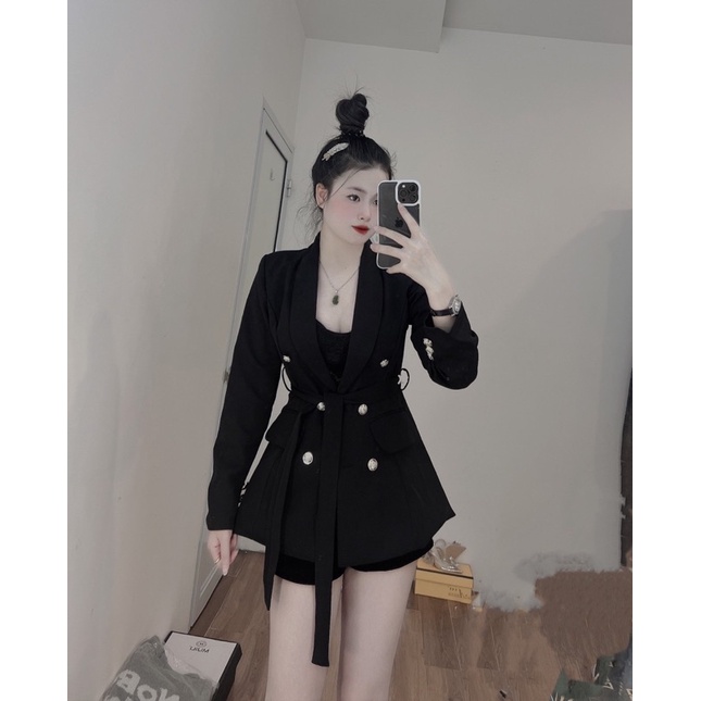 Áo Khoác Vest Kèm Tag Cài YLS Có Đệm Vai, Áo Khoác Blazer Cài Tag YLS | BigBuy360 - bigbuy360.vn