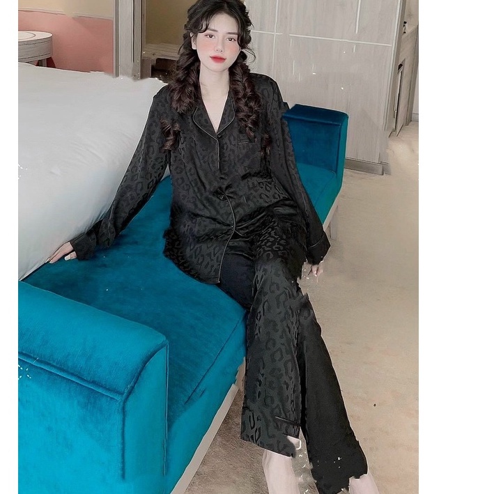 Pijama Lụa Cao Cấp Đồ Bộ Mặc Nhà Ngủ Nữ Chất Lụa Siêu Mềm Siêu Mịn