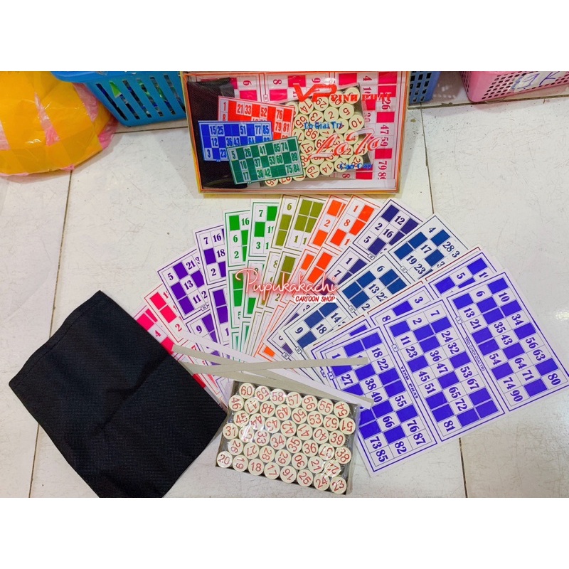 Cờ Lô Tô Nhựa Melanine Tốt - Loto Vinh Phát, Loto Hạnh Chương Đẹp Giá Rẻ Chơi Tết