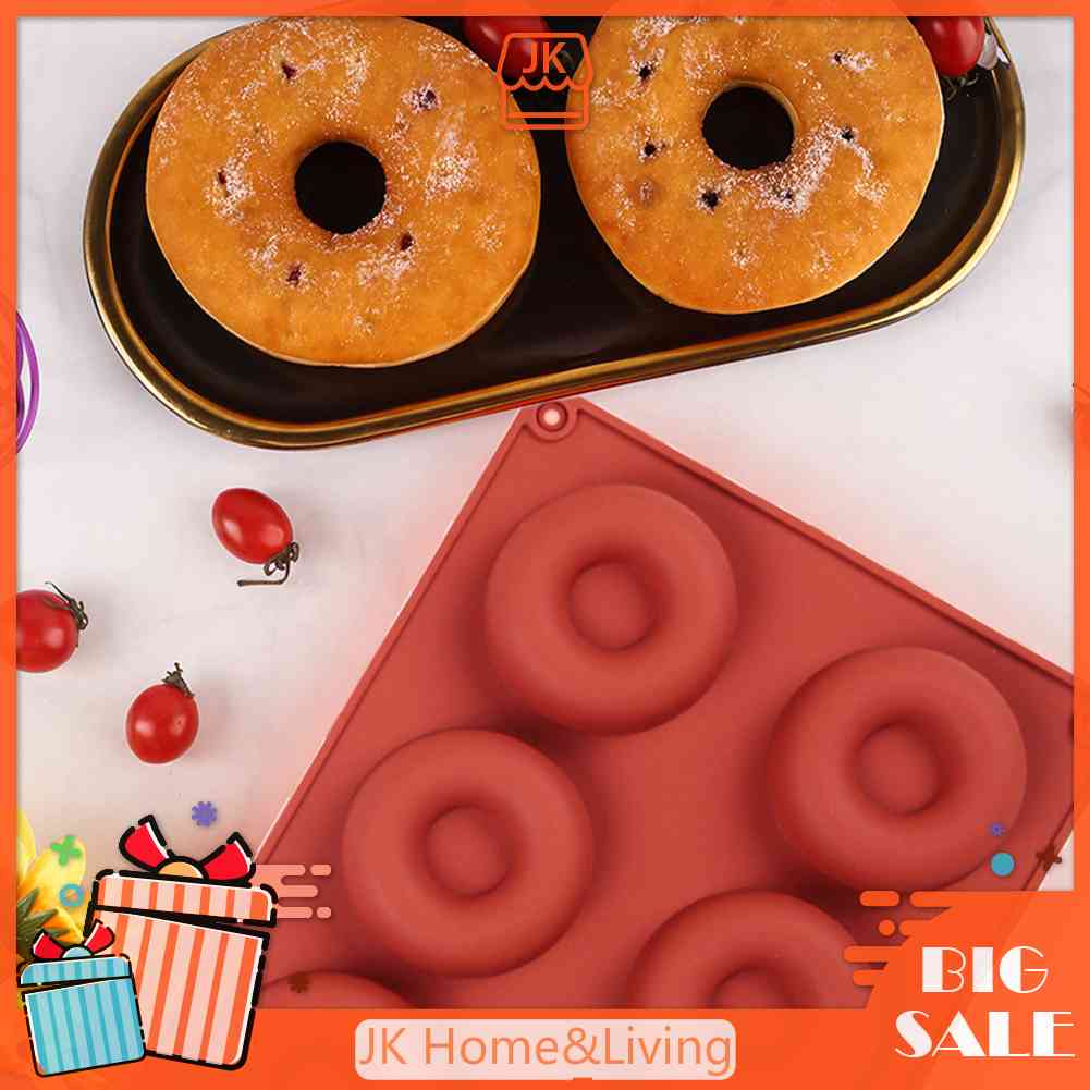 Khuôn Làm Bánh Donut DIY Bằng Silicone Tiện Lợi Dành Cho Nhà Bếp