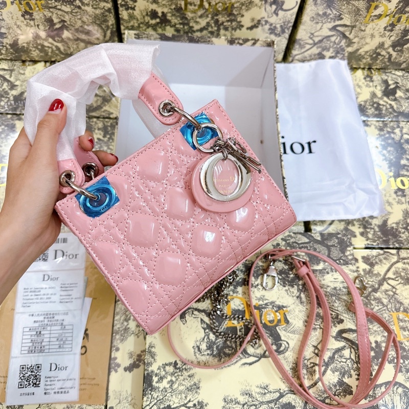 TÚI ĐEO CHÉO NỮ DIOR SIZE 17 Ô TRÁM DA BÓNG FULLBOX SMANO BAGS HOẢ TỐC