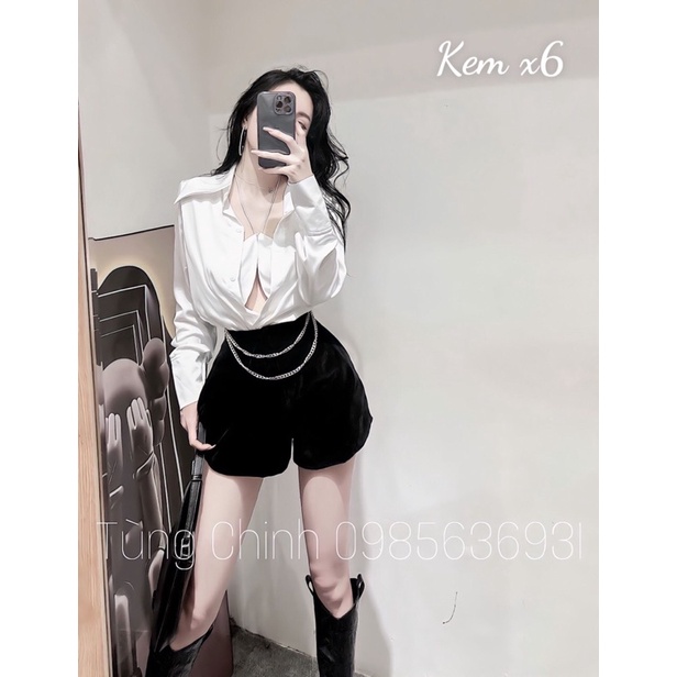 Áo sơ mi nữ kèm áo trong