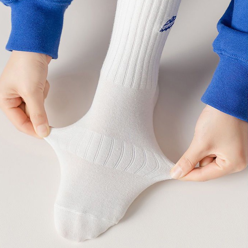 Vớ Cotton Cổ Cao Thoáng Khí Thoải Mái Thời Trang Đường Phố Unisex