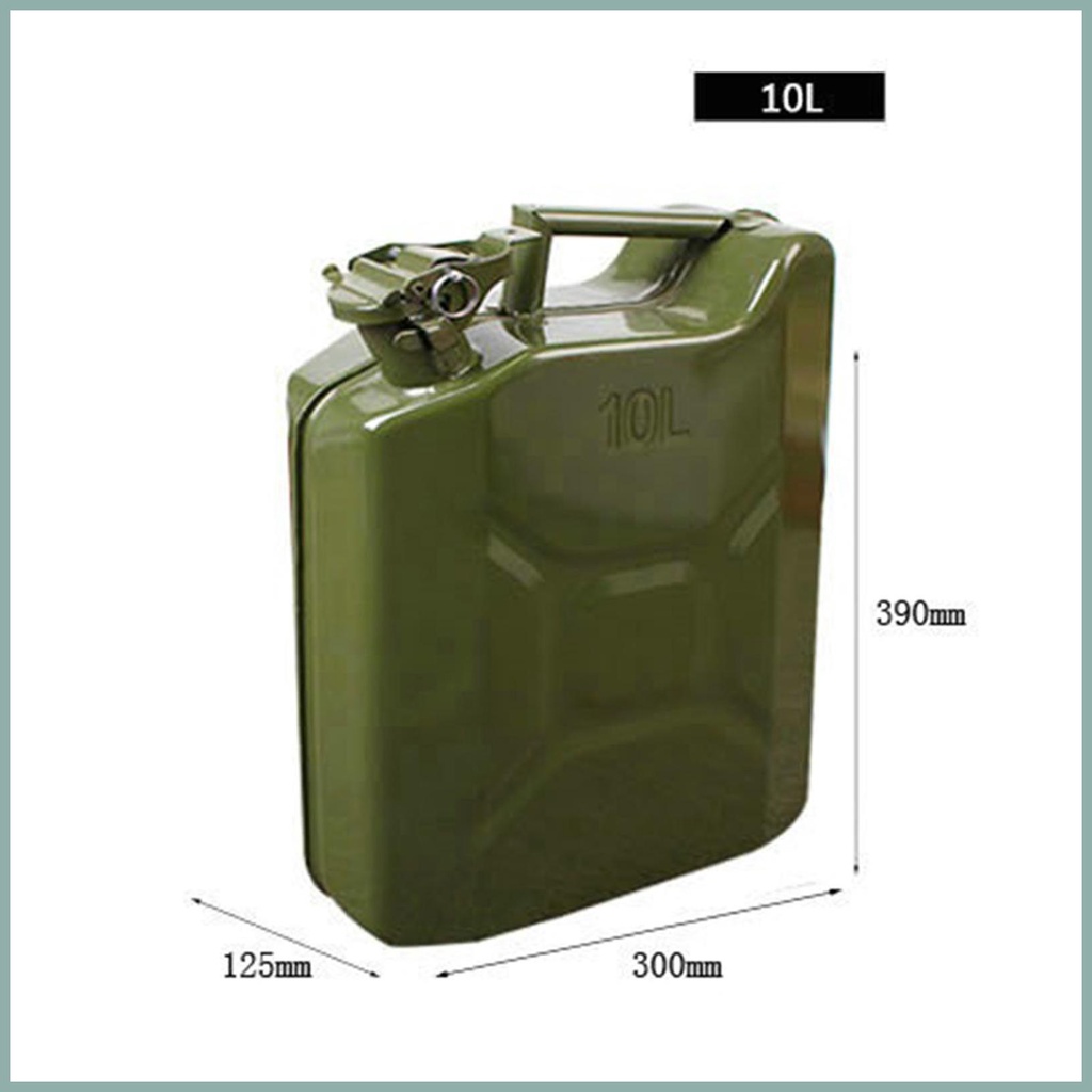 Bình Đựng Nhiên Liệu Diesel 5L / 10L Bằng Kim Loại Cho Xe Hơi