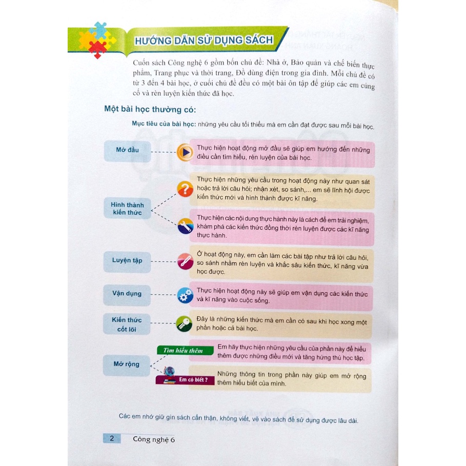 Sách -SGK Công nghệ 6 - Cánh diều