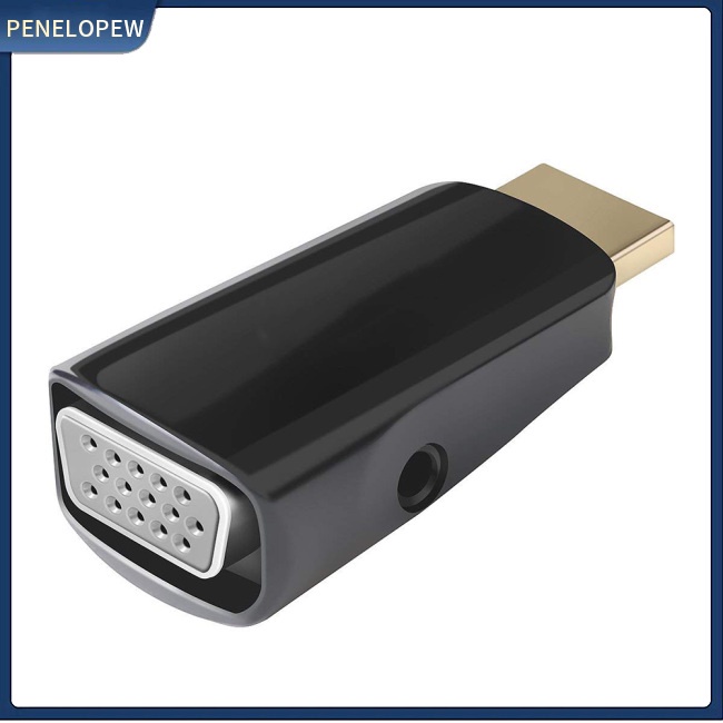 Bộ ChuyểN ĐổI 1080P HDMI Sang VGA + ĐầU CắM 3.5Mm Cho Laptop