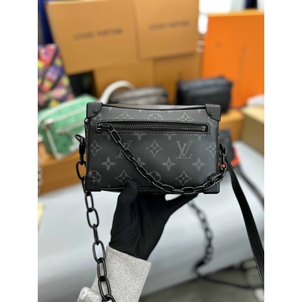 TÚI ĐEO CHÉO NAM NỮ UNISEX DÂY DA PHỐI XÍCH CÁ TÍNH 2 BOX SUPER VIP SMANO BAGS HOẢ TỐC