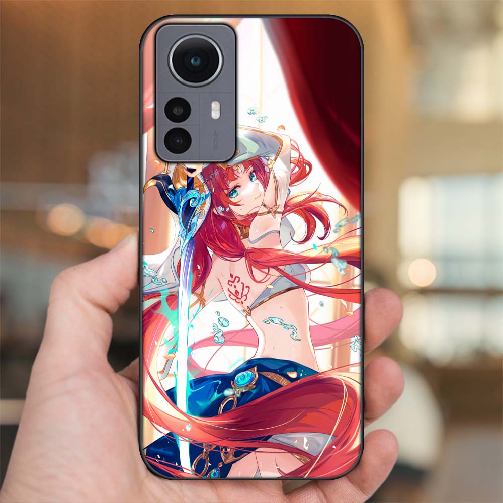 Ốp lưng Xiaomi 12 Pro 5G viền đen in hình Nilou Genshin Impact