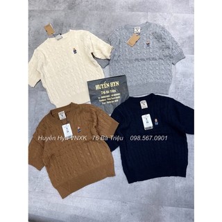 Áo len gấu cộc tay