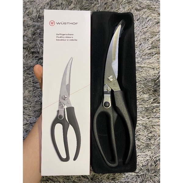 Kéo cắt gà vịt Wusthof thép không rỉ, Số 1 của Đức, cắt cực nhanh, siêu bén , cầm êm có trợ lực