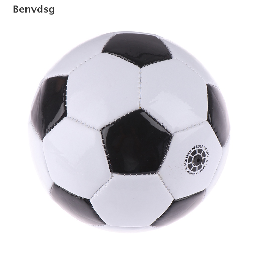 1 Quả Bóng Đá Bằng Nhựa PVC Size 2 Màu Trắng Đen Cổ Điển Dành Cho Bé