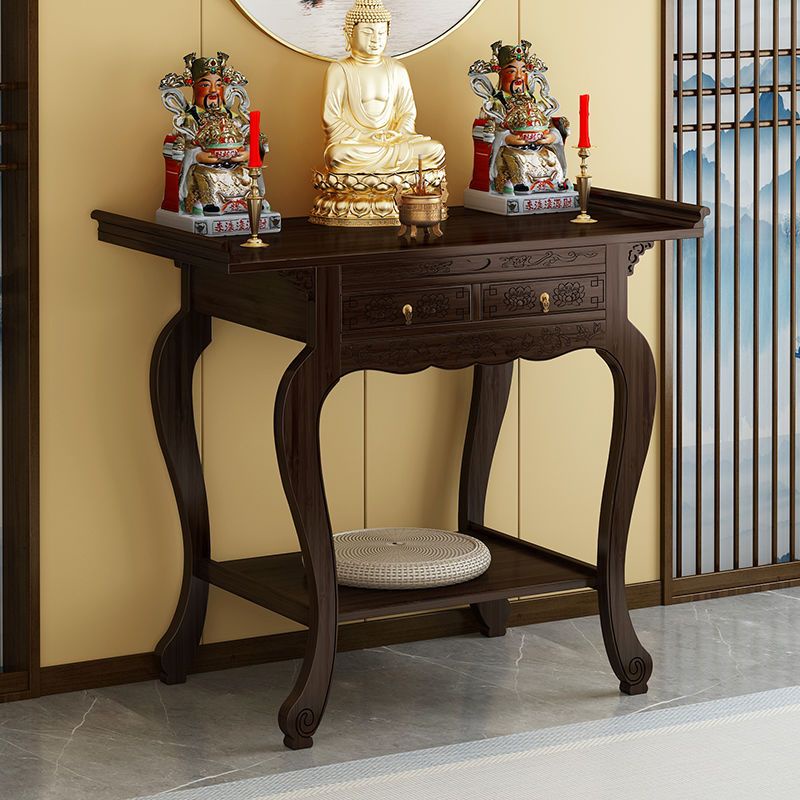 New Chinese Console Zen Buddha Niche Table Foyer Doorway Worship Table a Long Narrow Table Side View