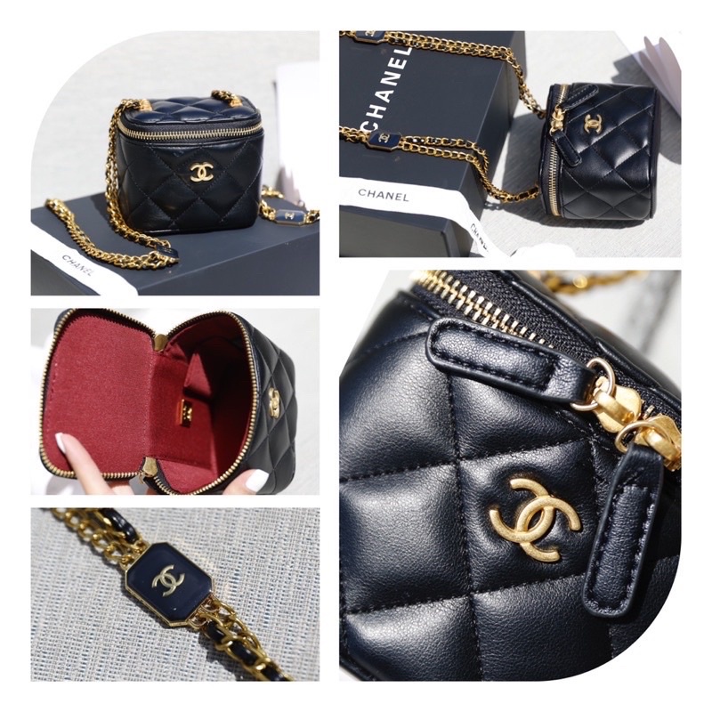 Túi xách CN vanity mini nữ 2 loại dây đeo, fullbox hàng đẹp chất lượng siêu hot