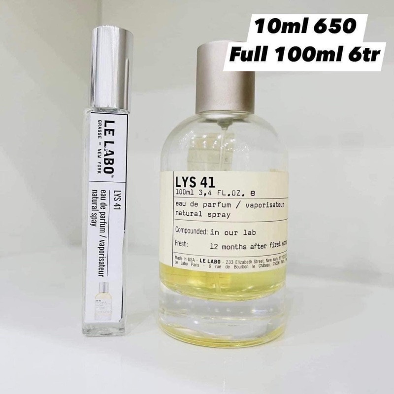 nước hoa nữ lys 41 chiết 10ml