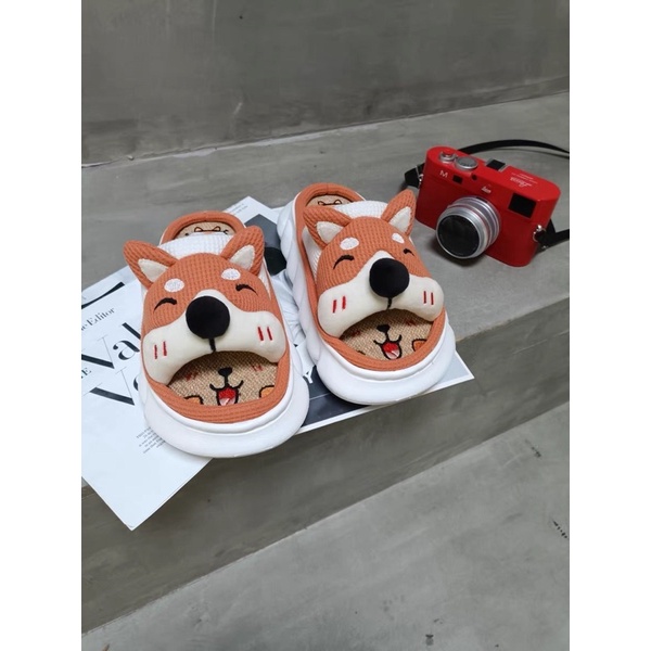 Dép lông chó shiba siêu xinh - chính hãng - cao 5cm