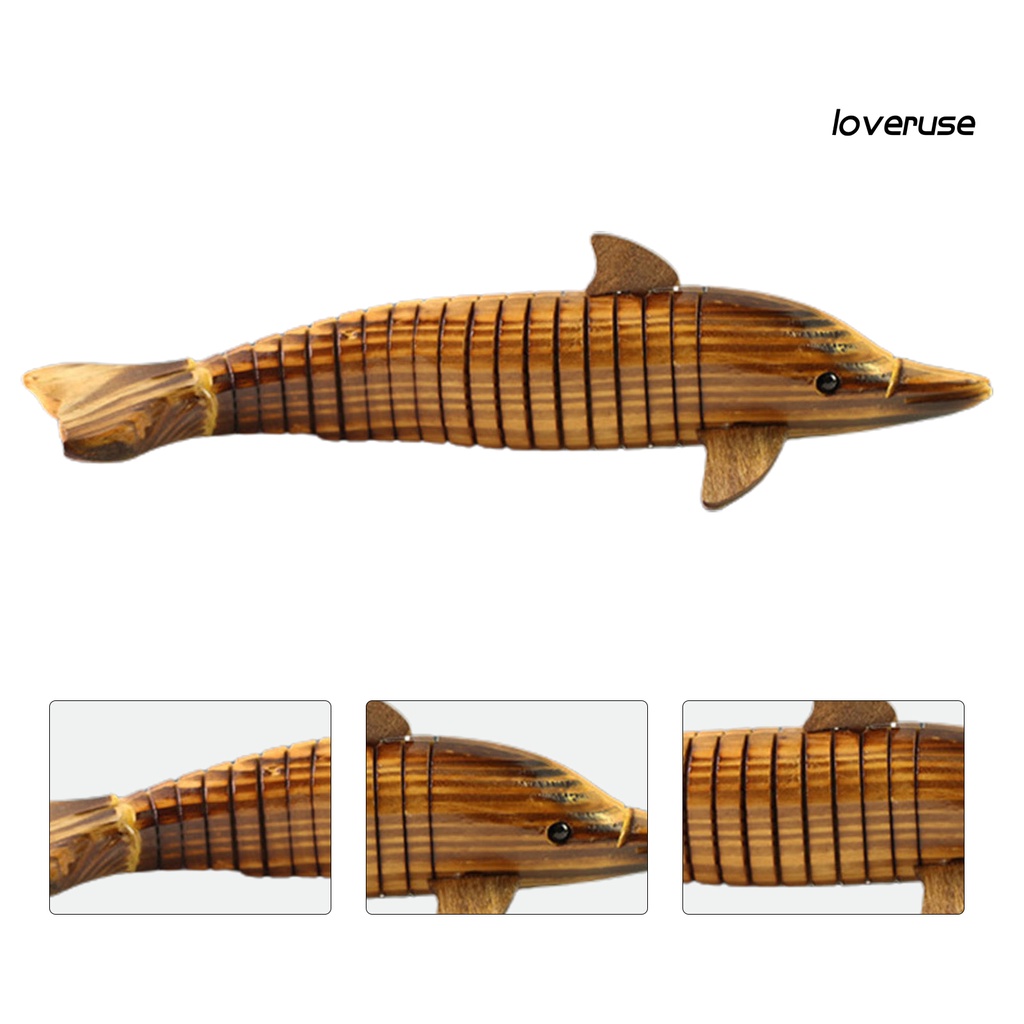Mô Hình Cá Heo Bằng Gỗ Để Bàn Trang Trí