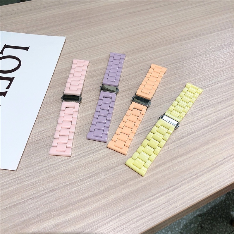 Candy Color Resin watch band strap for realme DIZO Watch 2 Smart Watch Macaron Replace Wrist Watchband